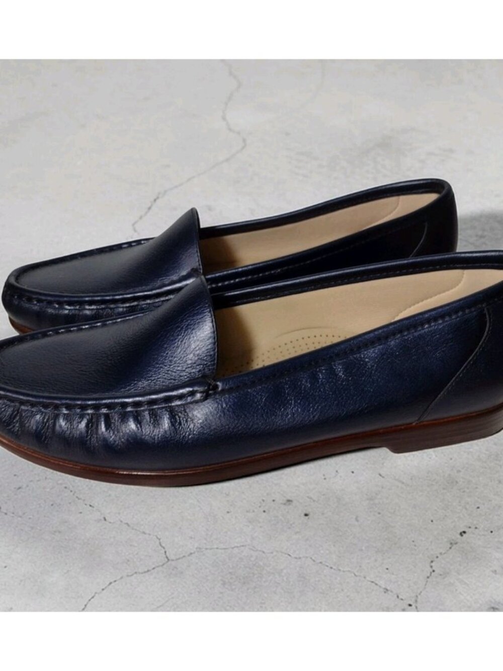 SAS Simplify Tripad Comfort Navy Blue Slip On Loafer Shoes 11 Cushioned
